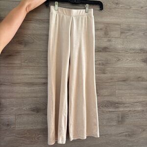 H&M Cream Velour Pants, Kids Size 8-9
